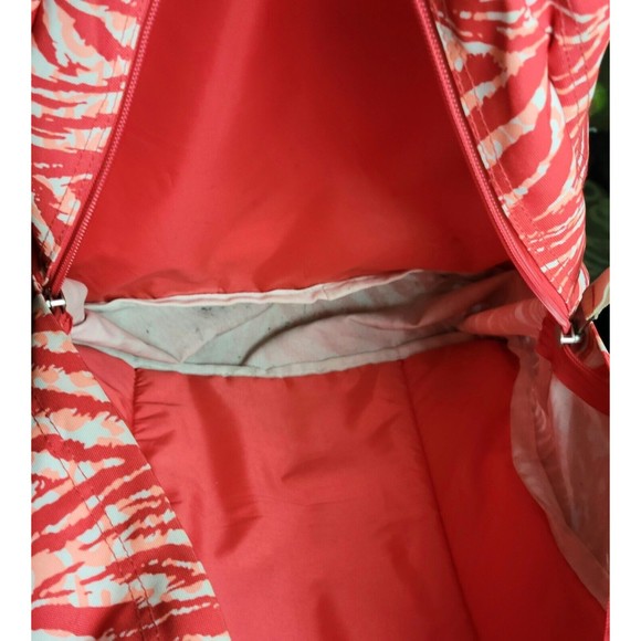 Jansport Teen Adult 17.5" Backpack WILD AT HEART Red White Zebra Stripes VGC! - Picture 11 of 15